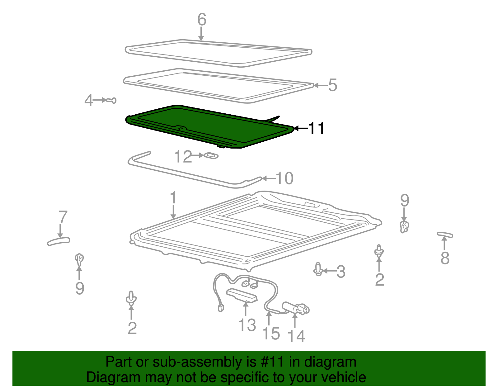 Sunshade - GM (88890674)