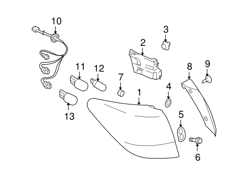 Bulbs - Chassis for 2014 Subaru Outback #3