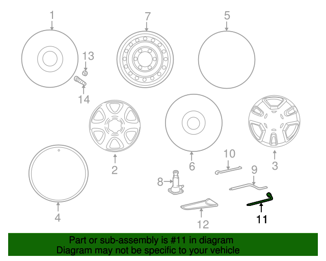 19962015 Toyota Wheel Lug Wrench 0915035070 Toyota Parts Center