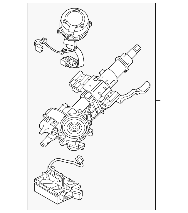20192021 Hyundai Veloster Steering Column 56310J3200 OEM Parts Online