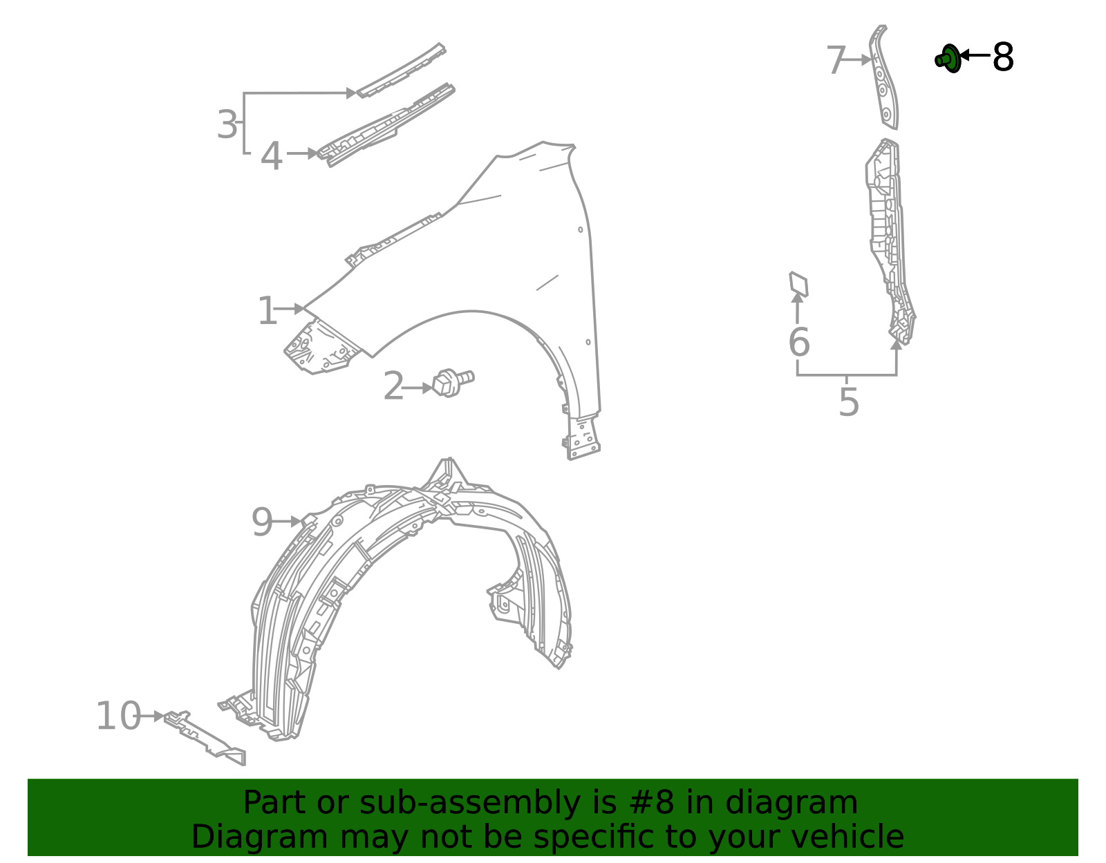 Inner Seal Clip - Scion (90467-06205-C0)
