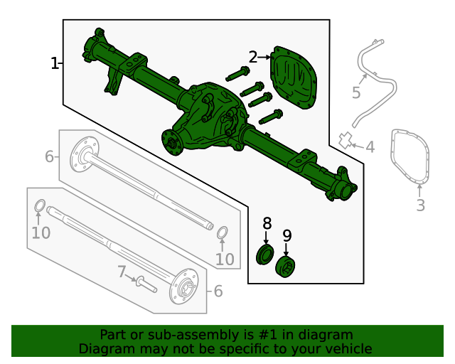 20212023 Ford F150 OEM Axle Housing ML3Z4010F OEM Ford Parts