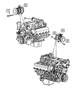 6504344 - Air Conditioning &amp; Heater: Hex Head Screw And Washer for Dodge: Dakota, Durango, Nitro, Ram 1500 | Jeep: Commander, Grand Cherokee, Liberty, Wrangler | Ram: 1500, Dakota Image