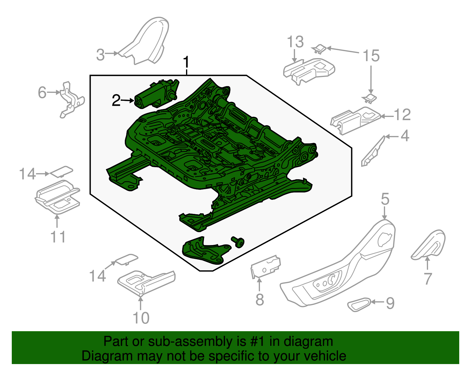 Track Assembly - Ford (FR3Z-9661710-L)