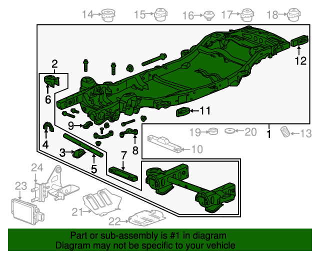 20152020 GM Chassis Frame 84135724 GM Parts Center