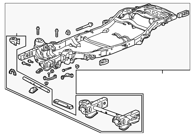 Chassis Frame - Cadillac (84135724)