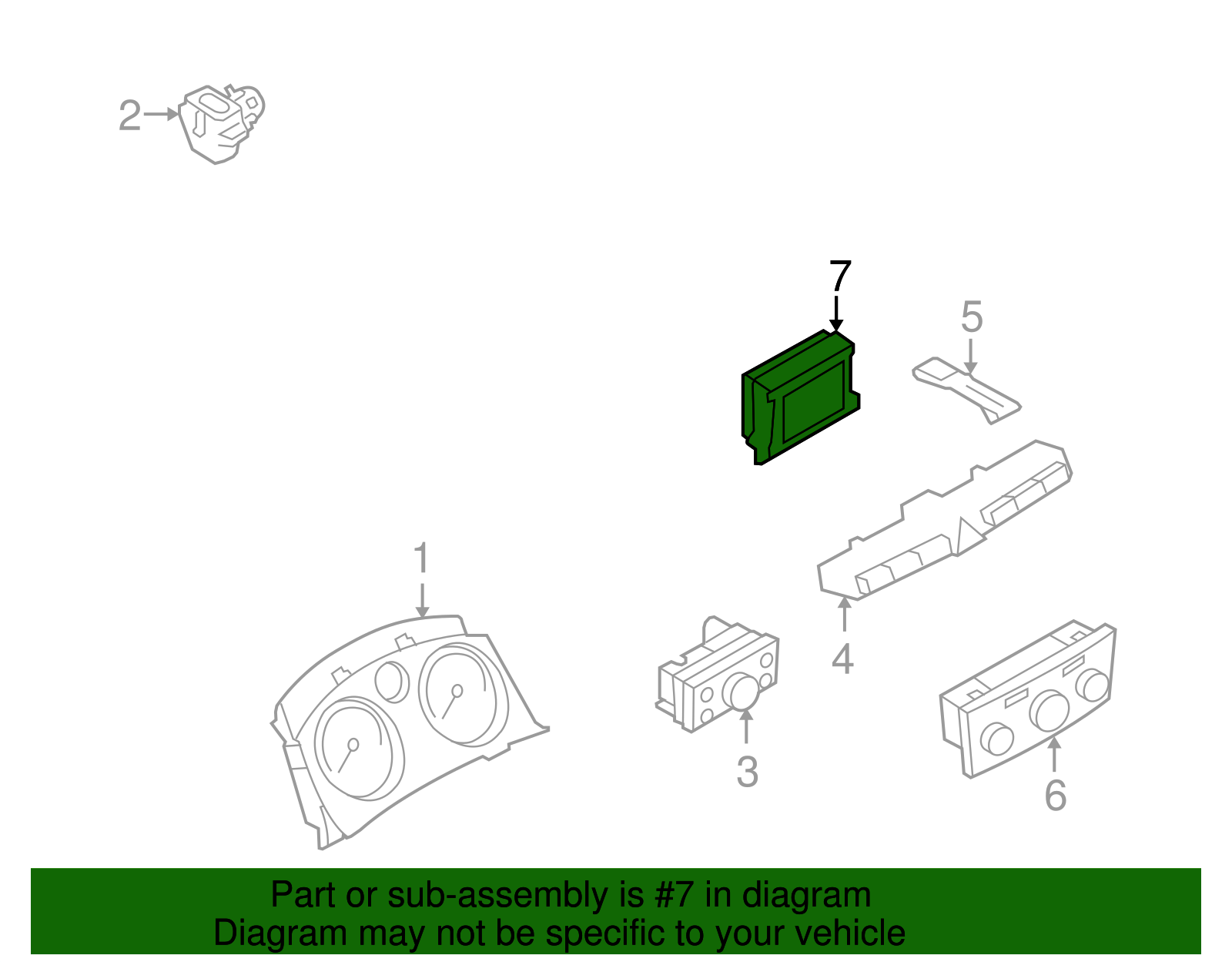 Display, Drvr Info - GM (94701862)