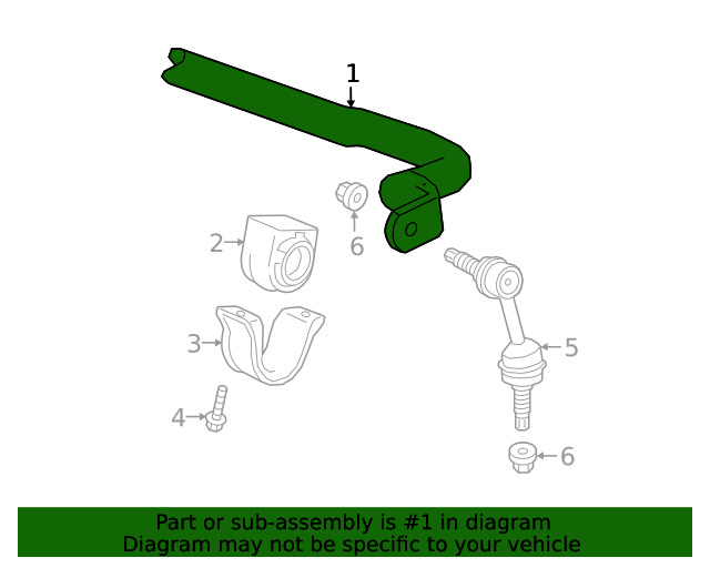 20212023 GM Front Stabilizer Shaft 85512207 GM