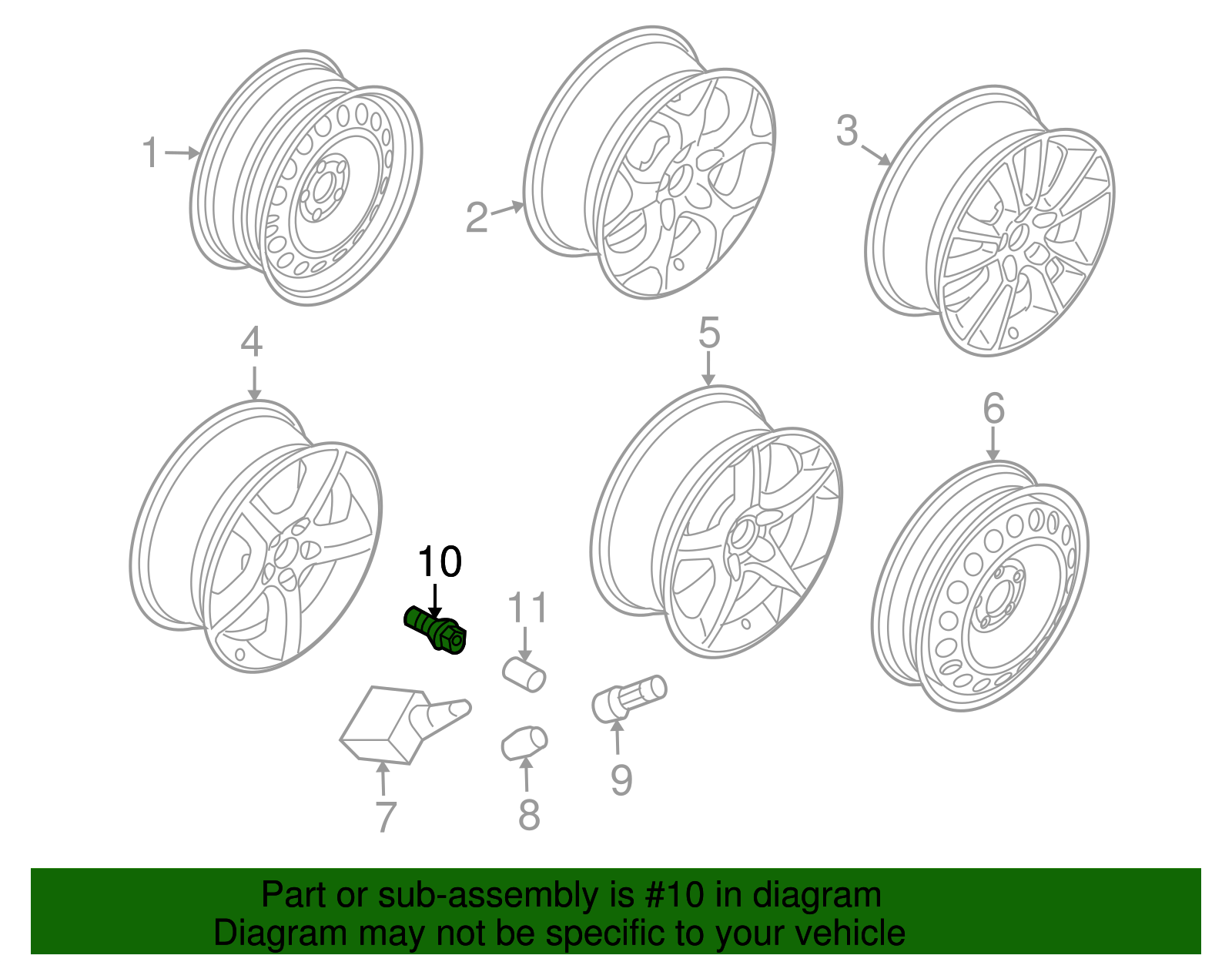 Wheel Bolt - GM (90473457)