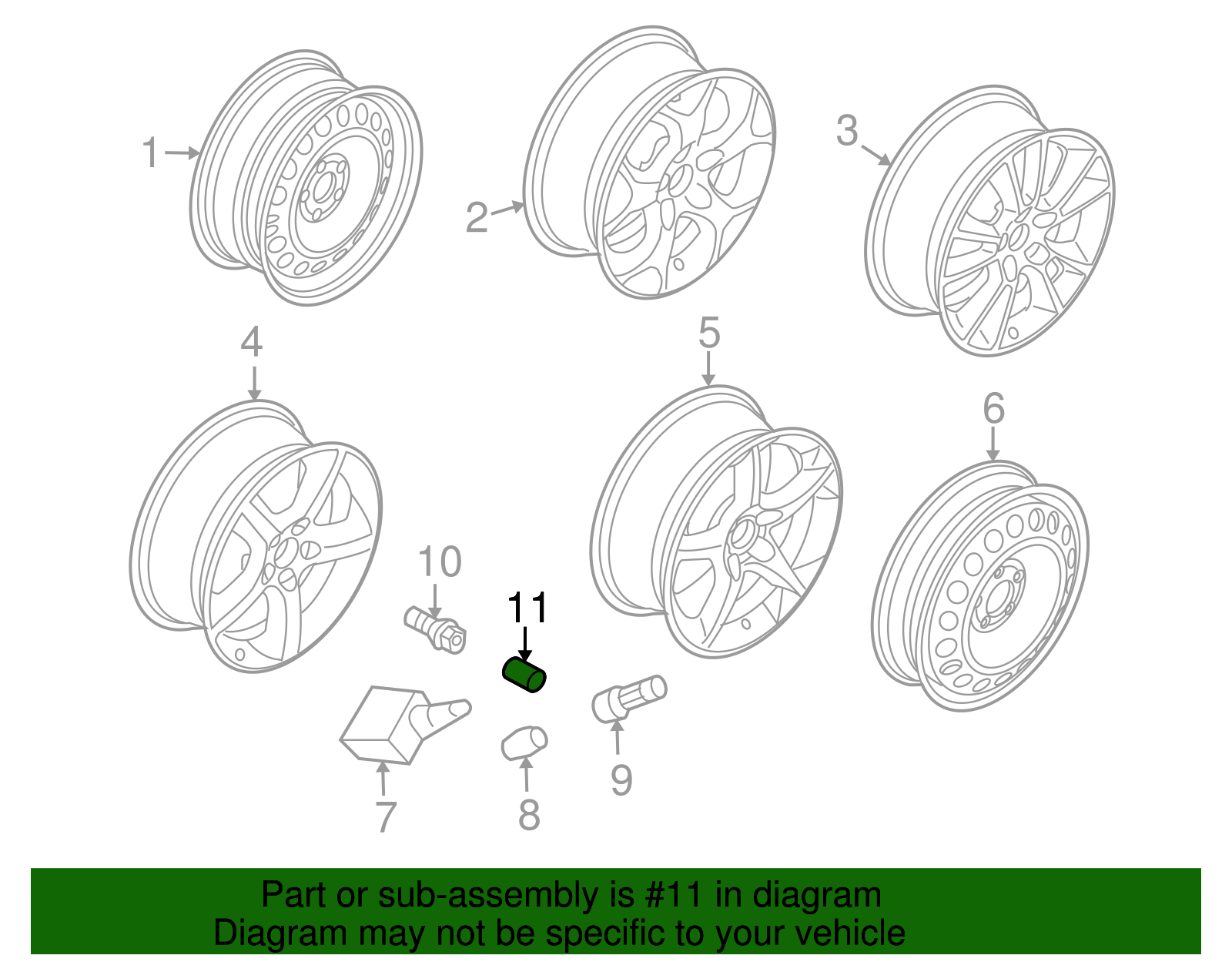 Cap, Whl Bolt - Cadillac (90342772)