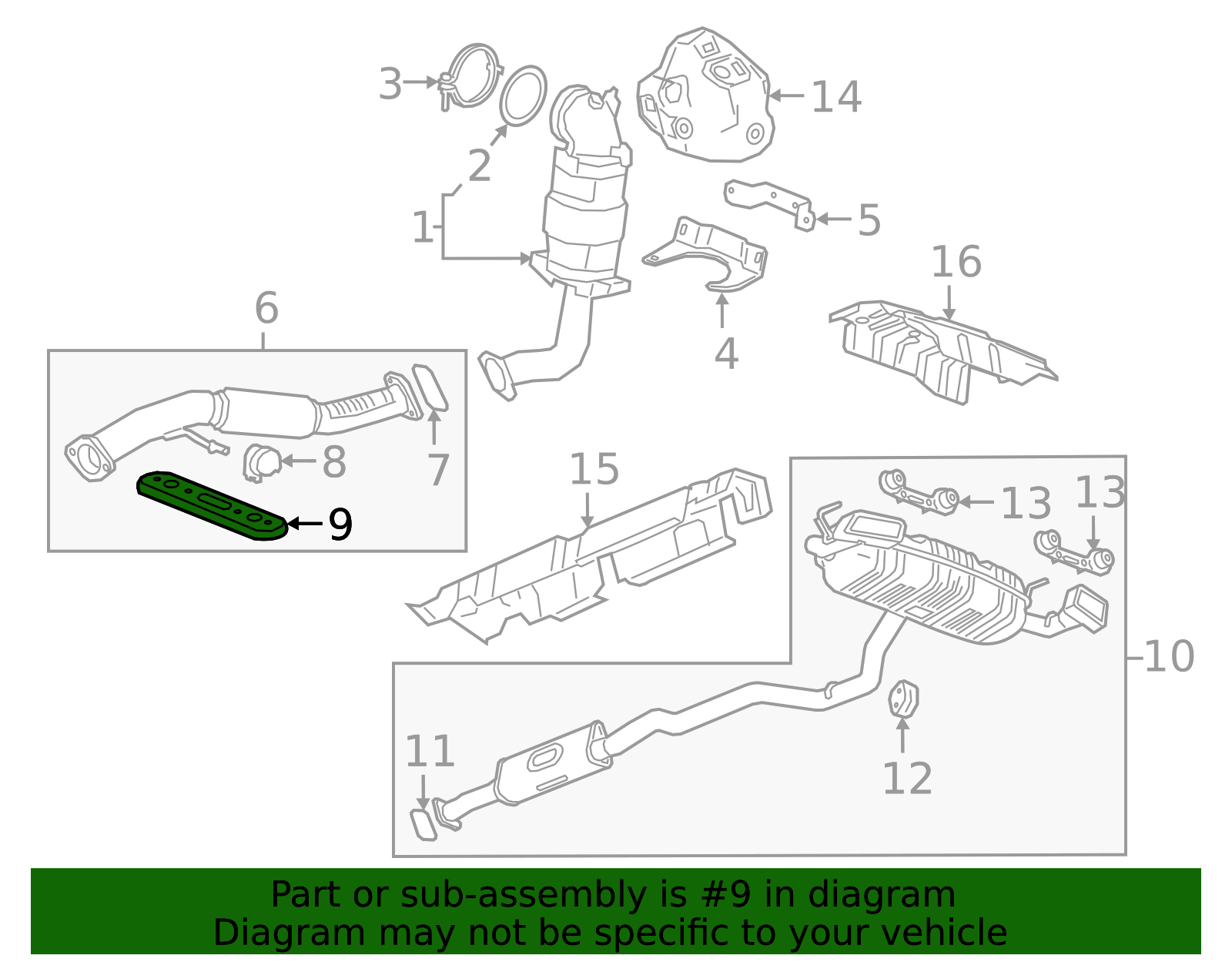 Front Pipe Bracket - Cadillac (84134016)