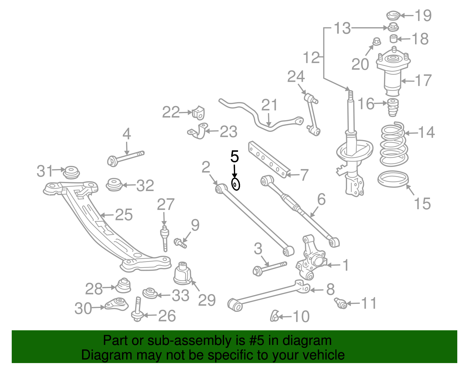Ft Lateral Arm Washer - Toyota (90201-14017)