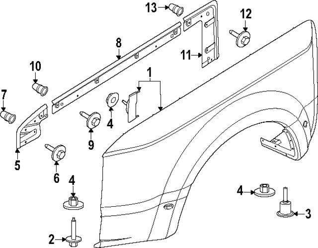 2023-2024 Ford F-350 Super Duty Front Bracket PC3Z-16B292-D | OEM Parts ...
