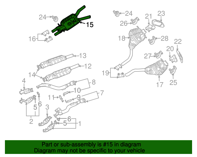 Front Muffler 3D0-253-409-Q