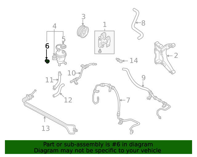 20012005 Ford OEM NEW 20012005 Ford Escape Power Steering Pressure