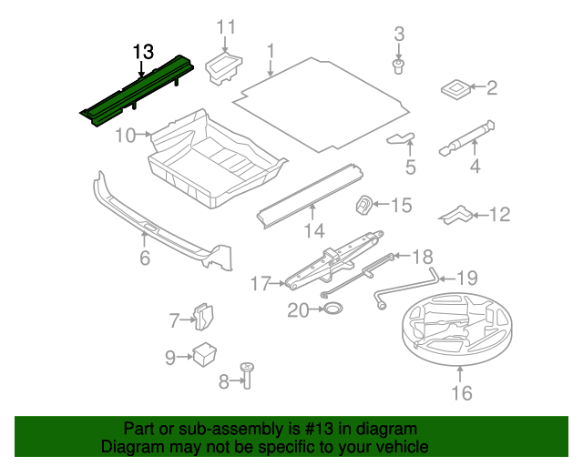 51477253823 - 2008-2014 BMW X6 Partition Panel (51-47-7-253-823) | BMW ...