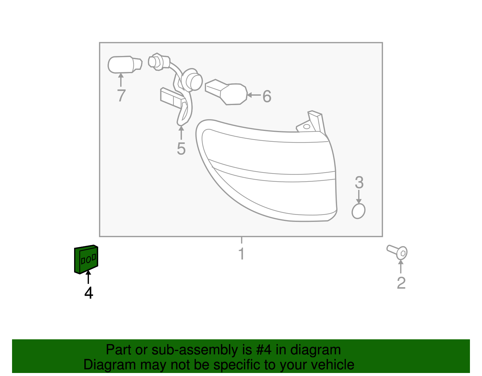 Tail Lamp Retainer - GM (11561670)