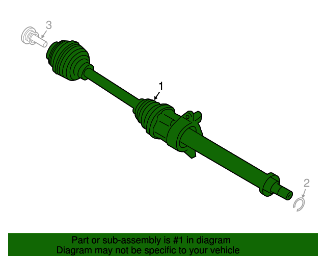 20162022 Mini Cooper Clubman Axle Assembly 31605A2E012 MINI Parts