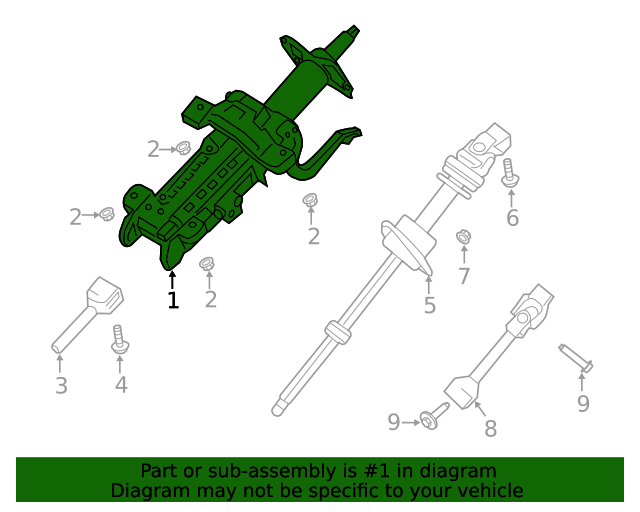 20192021 Ford Ranger Steering Column KB3Z3C529B Shop Parts Online