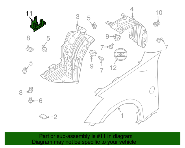 OEM Nissan 350Z Front Splash Guards - 2003-2008 Unpainted Black Mud Flap Set