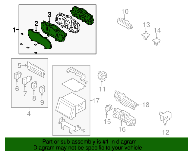 20122013 Kia Optima Instrument Cluster 940012T273