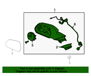 Chevrolet Camaro 2021 Right Side Passenger Mirror For 2016-2022 Chevy Camaro – Power Adjust, Paintable (No Heated/Blind Spot) 2018 Chevy Silverado 1500 Mirrors - Foto 4