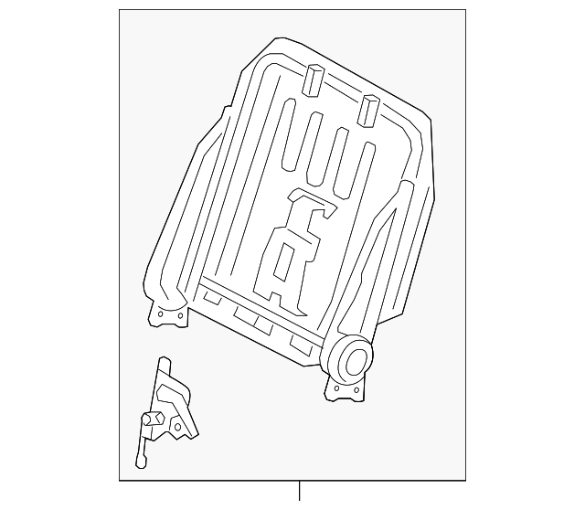 2011-2019 Toyota Sienna Seat Back Frame 79203-08042 | Toyota Parts  