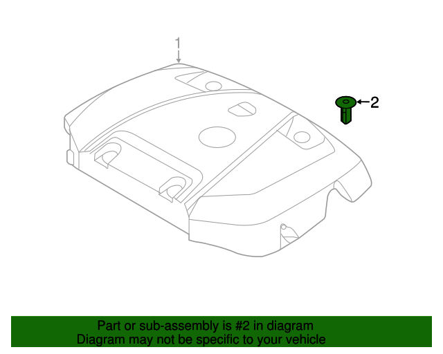 20152020 Volvo Engine Cover Clip 31368242