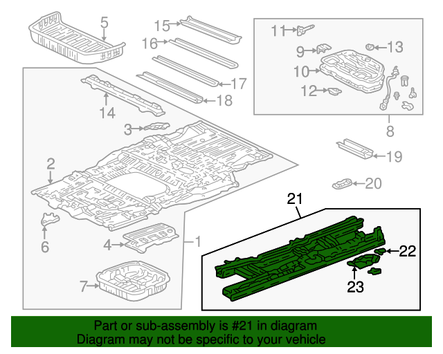Evan-Fischer Radiator Support Assembly – For 2002-2004 Honda Odyssey – Direct Fit, OEM 60400S0XA02ZZ, HO1225131