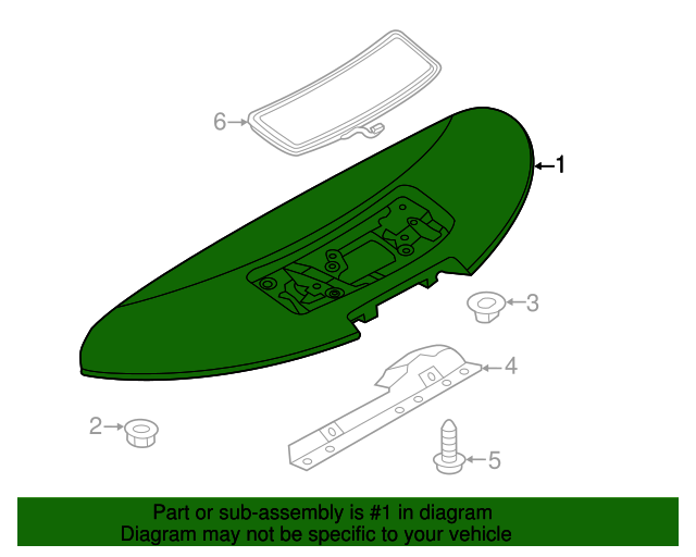 20132017 Nissan Leaf Spoiler 960323NF0B QuirkParts