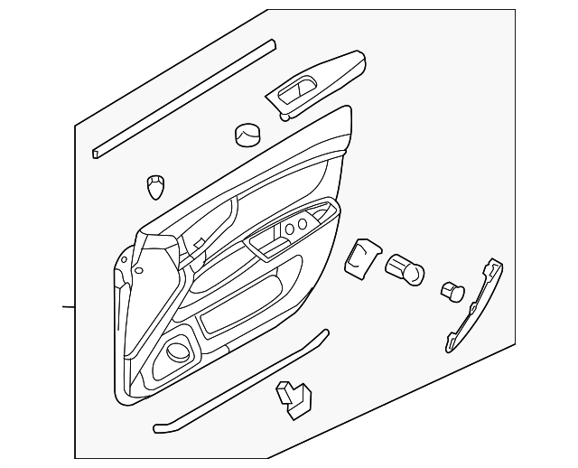 20092010 Kia Optima Door Trim Panel 82301 2G7624S
