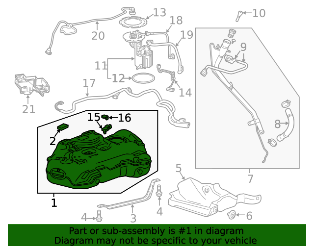 2022 Buick Envision Fuel Tank Kit 84940679