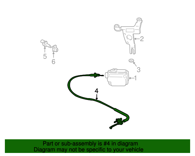 20022005 Chevrolet Cruise Control Module Cable 15283249