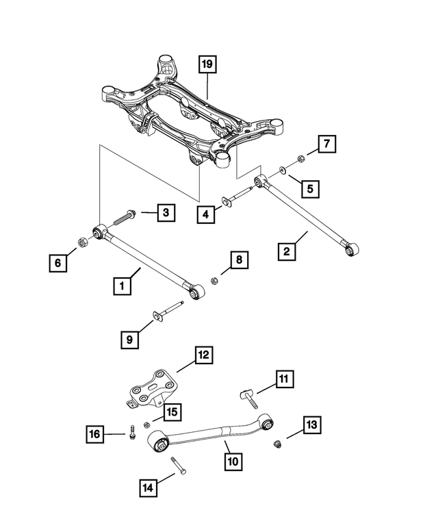 20162022 Fiat 500X Suspension Guide Rod 68285295AA My Mopar Parts