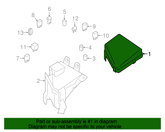 20202021 Subaru Crosstrek Fuse Box Cover Up 82243FL031 Subaru Parts