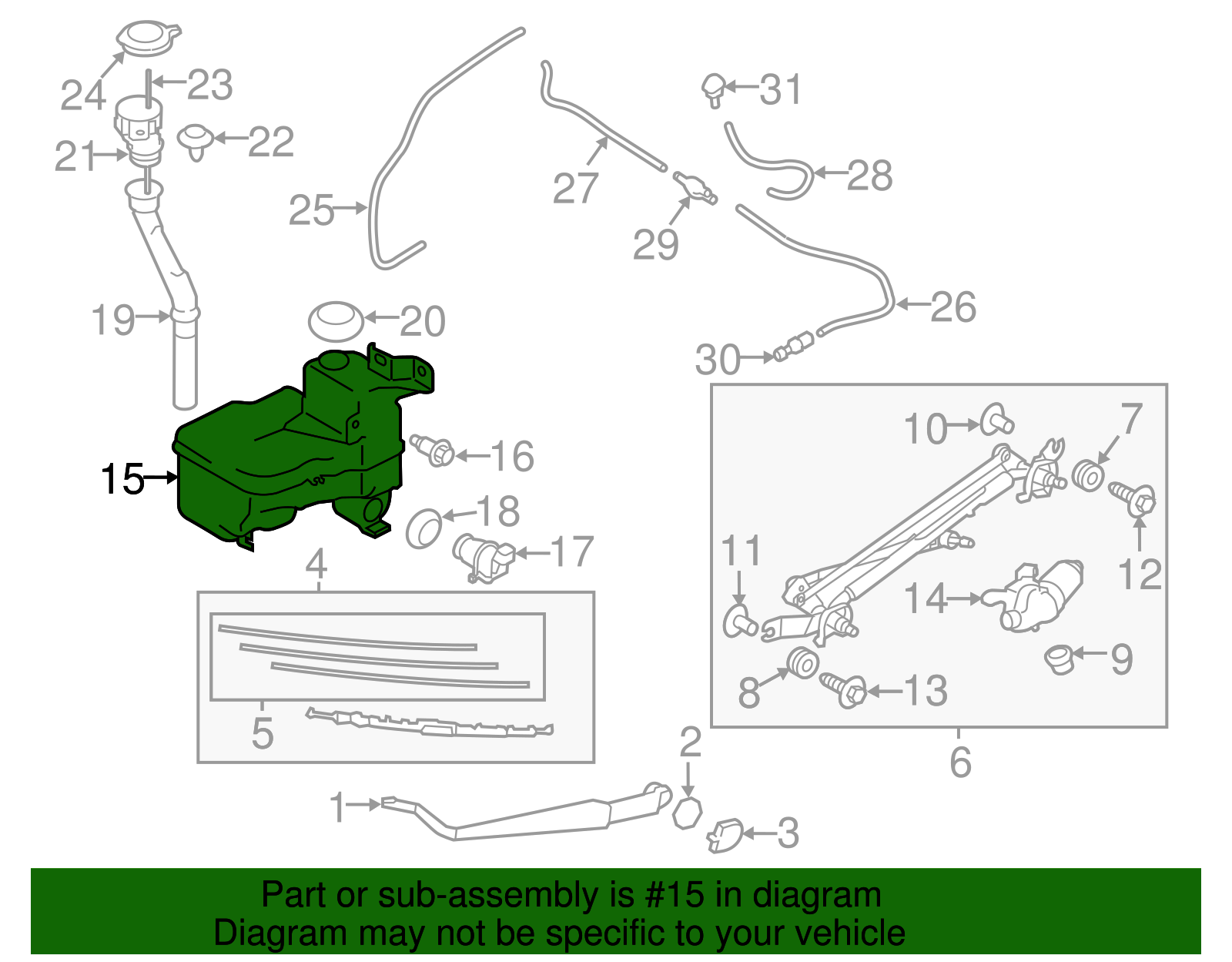 Washer Reservoir - Scion (SU003-02697)
