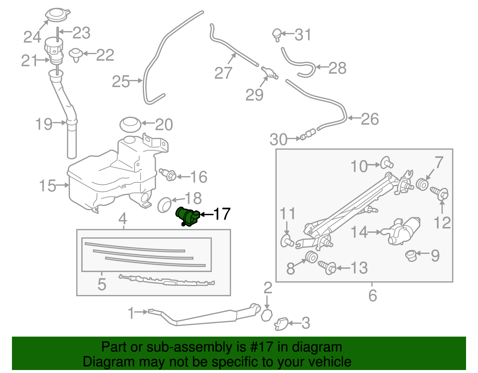 Washer Pump - Scion (SU003-02688)
