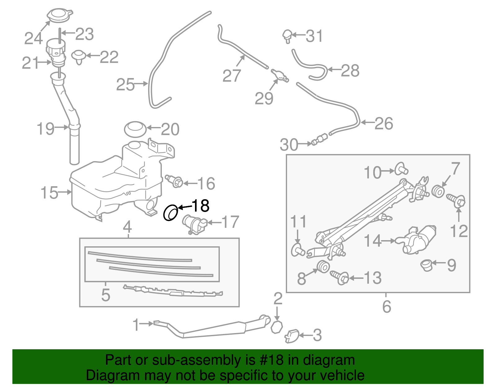 Washer Pump Grommet - Toyota (SU003-02695)