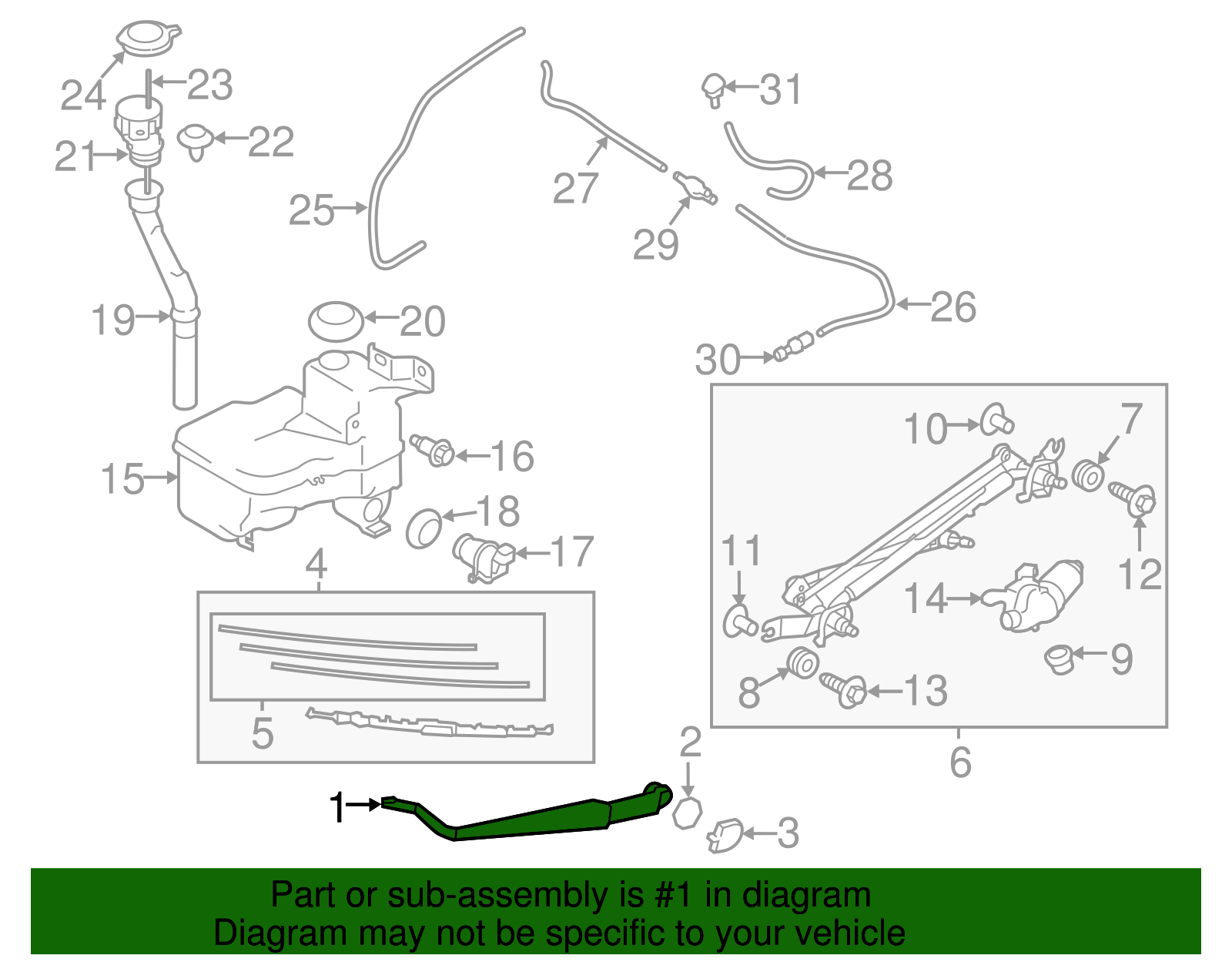 Wiper Arm - Scion (SU003-02673)