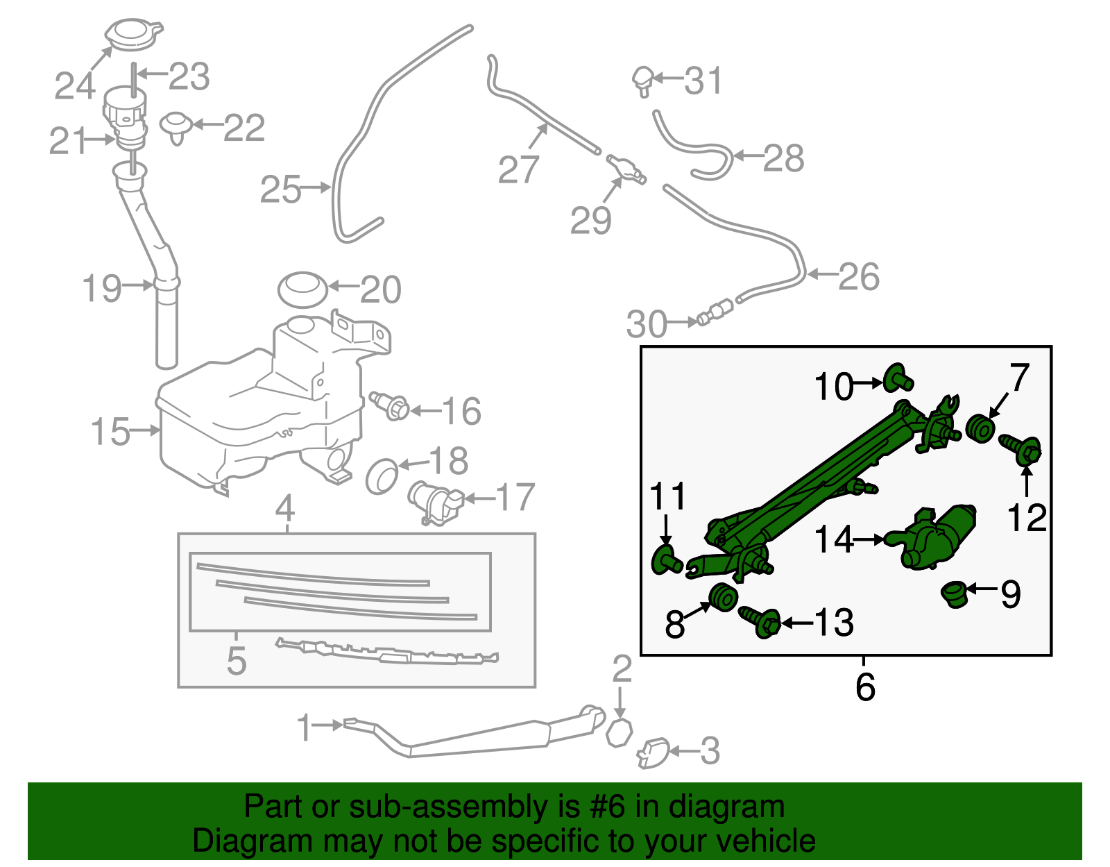 Wiper Linkage - Scion (SU003-05710)