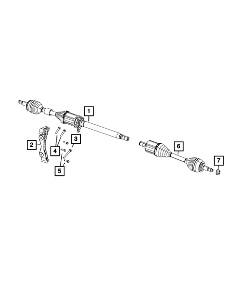 Front Axle Drive Shafts for 2017 Chrysler Pacifica #0