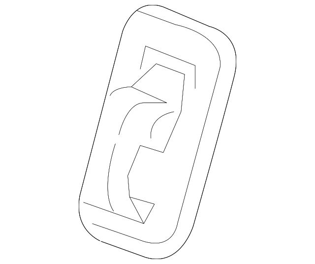 Dark Titanium Rear Seat Anchor Plate Bezel - GM (84049572)
