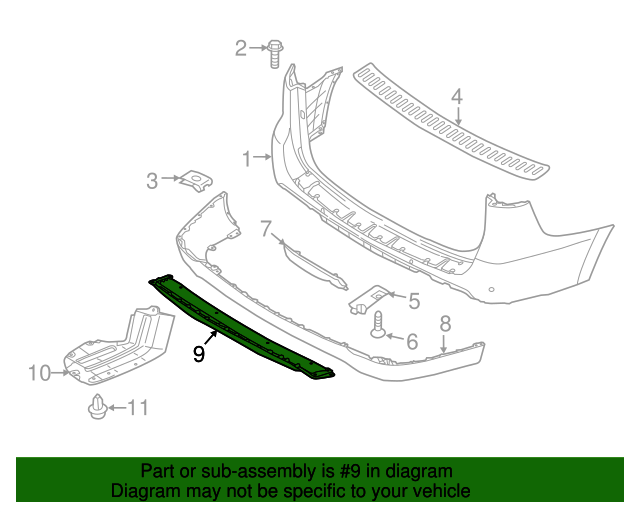 86665A9000 Skid Plate 20152018 Kia Sedona Kia.Parts Store