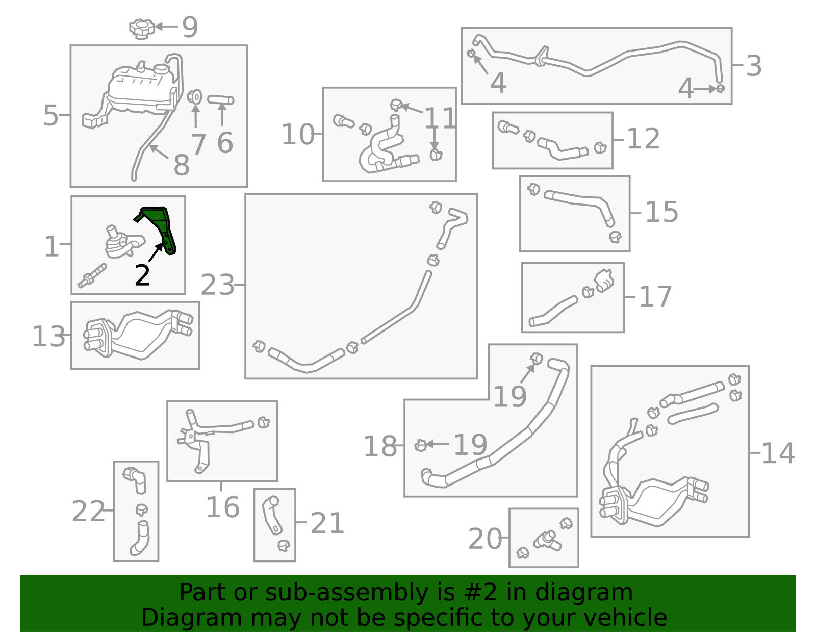 Heater Water Auxiliary Pump Bracket - GM (84065792)
