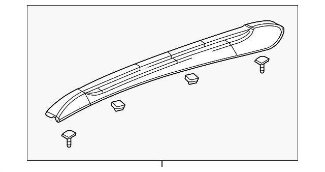 Driver Side Roof Luggage Carrier Rail with Bolts, Studs, and Clips - GM (95437103)