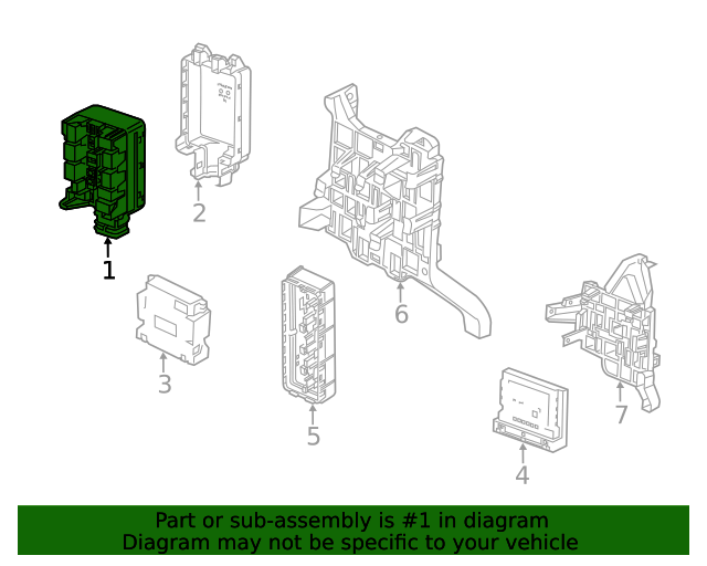 20192021 GM Body Wiring Harness Junction Block 23355667