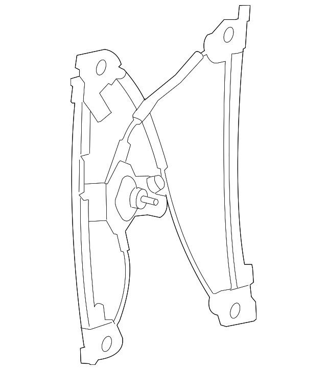 Ford BL3Z-1523200-E Regulator and Motor Assembly-Window