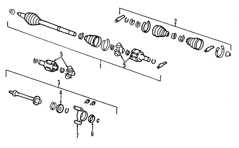 Axle Shafts & Joints for 2008 Honda Odyssey Clarkknapp Honda