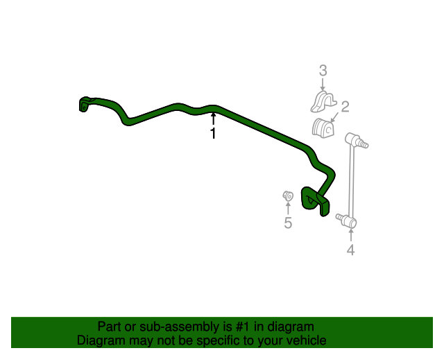 51300SHJA02 Stabilizer Bar 20052010 Honda Odyssey Honda Parts Online