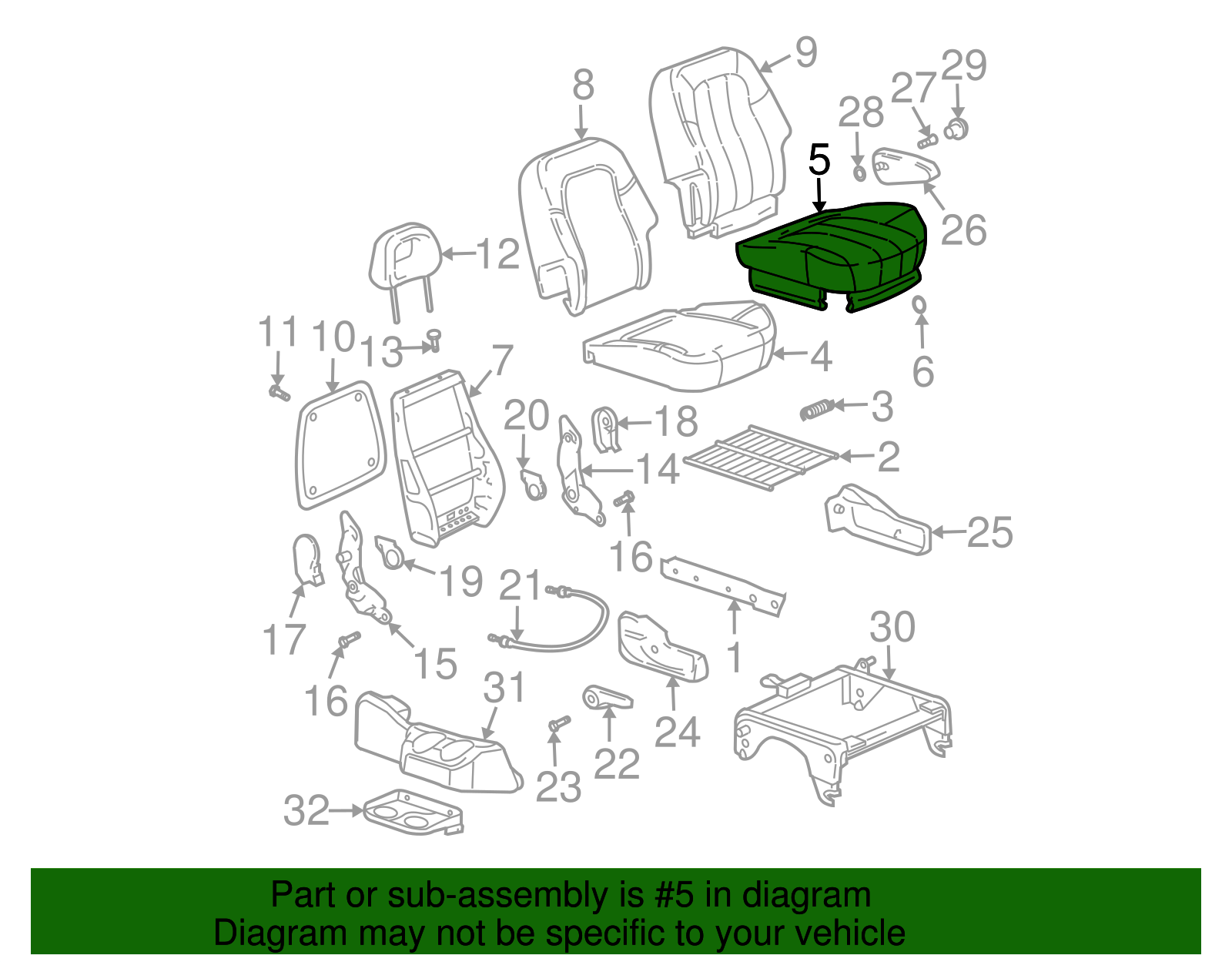 Seat Cover - Buick (89045239)